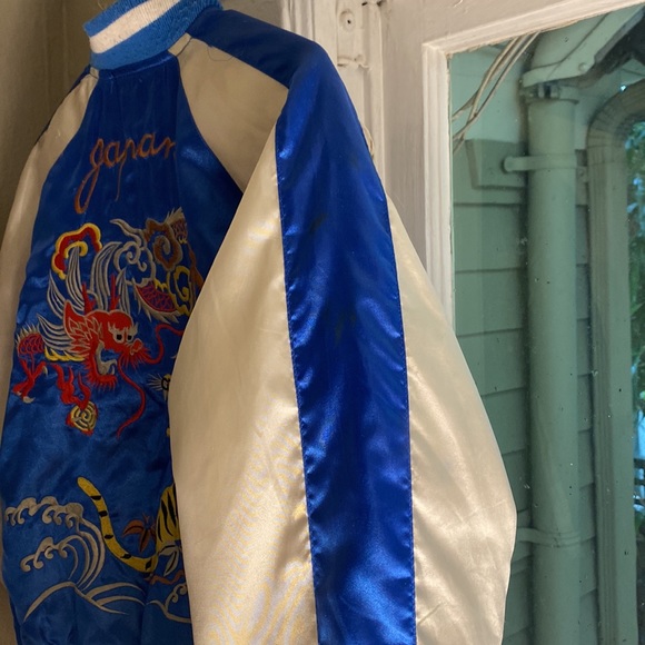 Suka navy blue Japan tiger bomber jacket, medium - Picture 3 of 6